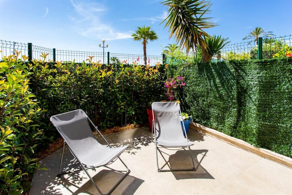 #43 Design Studio Terrace Ac Wifi Sea View 1Min Beach Nizza Kültér fotó